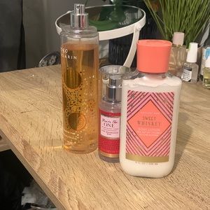 Three rare bath and body works self care items